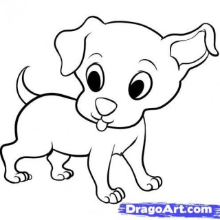320x320 Easy Drawings Of Cute Dogs How To Draw A Dog Youtube Drawing