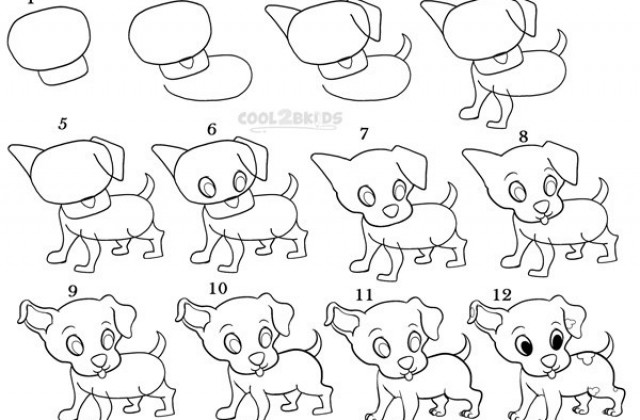 640x420 Tag For Easy To Draw Puppies How To Draw Puppies Step By Success