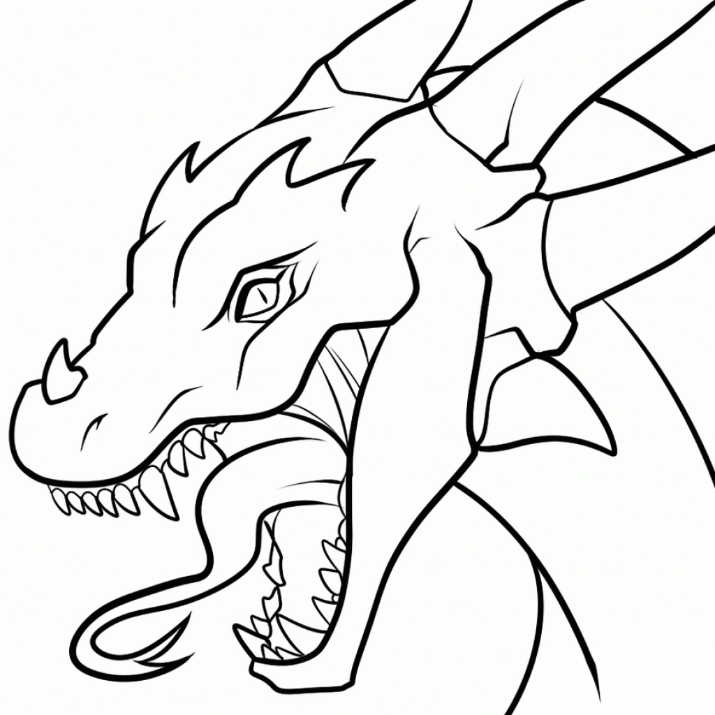 1024x1024 Easy To Drawing Dragon Faces Easy Drawing A Dragon 12 Pics
