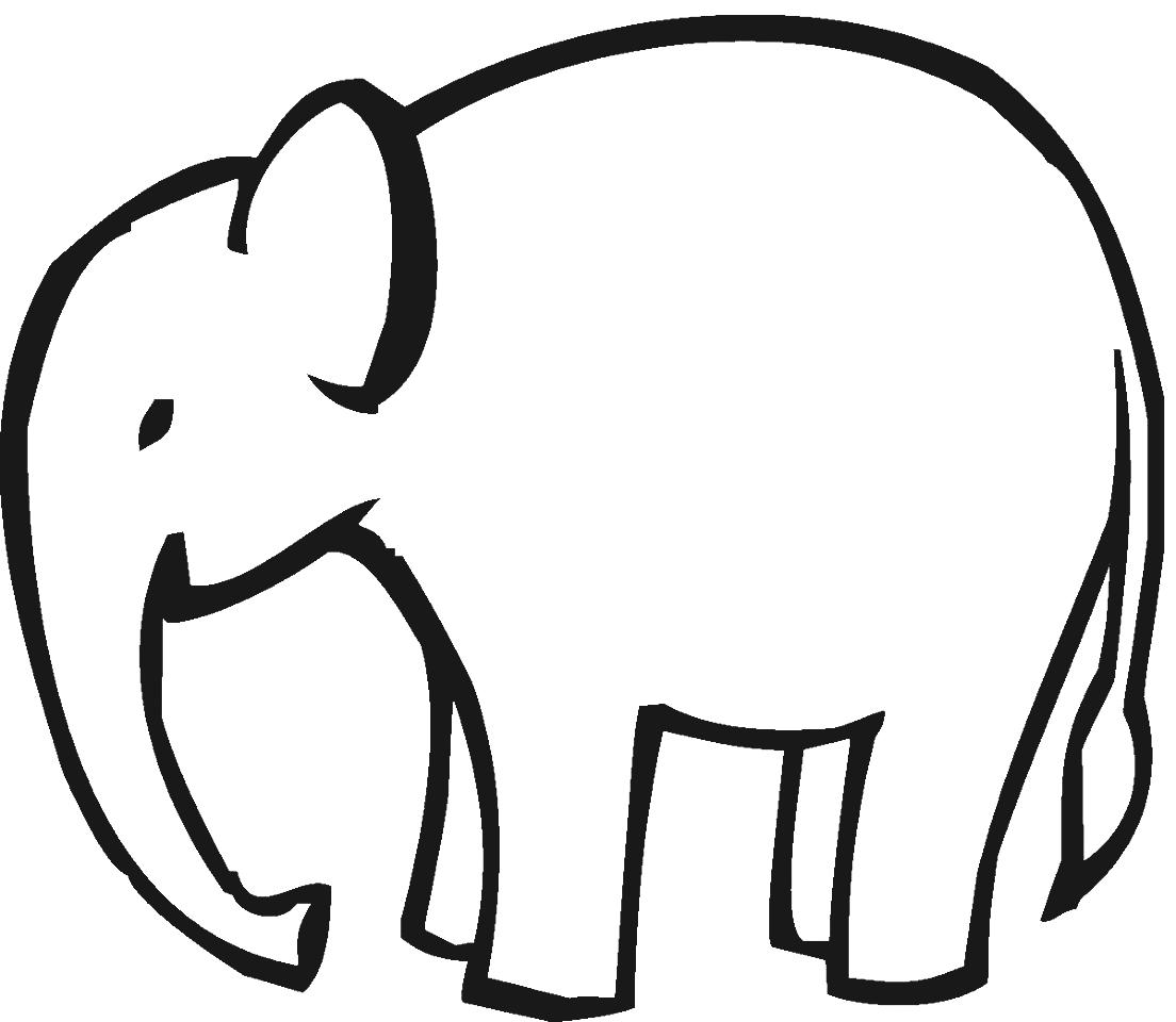 1104x960 Easy Elephant Coloring Page Elephants Coloring Book
