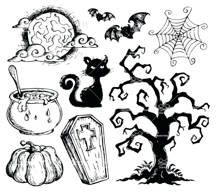 736x657 Cool Halloween Pictures To Draw Halloween Drawing Ideas Drawing
