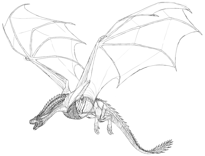 700x533 How To Paint Game Of Thrones' Drogon In Sketchbook