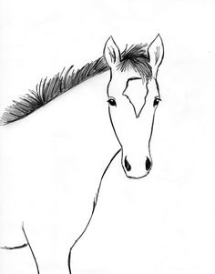236x301 Easy How To Draw A Horse Head Step By Step