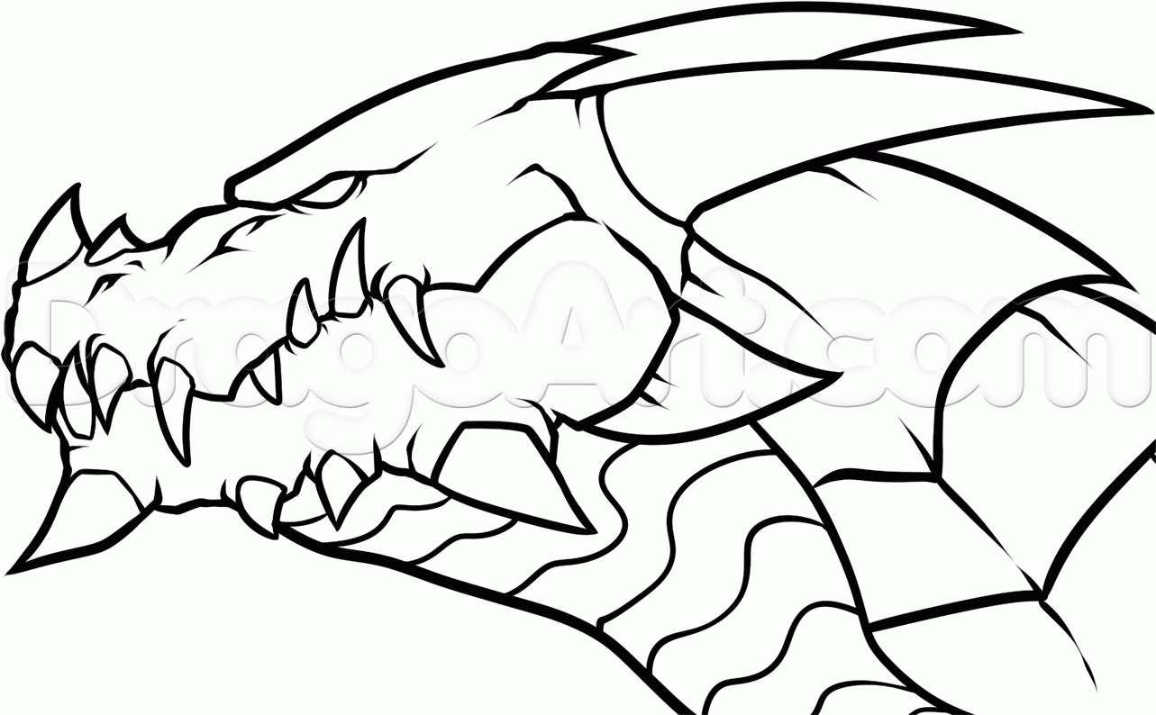 1283x794 Coloring Pages Simple To Draw Dragons Exquisite Dragon Easy