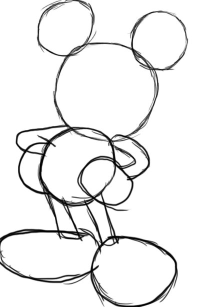 428x614 Simple Mickey Mouse Drawing 25 Unique Mickey Mouse Sketch Ideas
