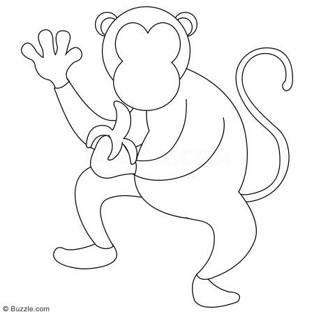 450x450 Kids, Go Ape! Step By Step Instructions To Draw A Cartoon Monkey