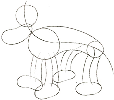 400x350 How To Draw Cartoon Dogs Hounds With Easy Step By Step Drawing