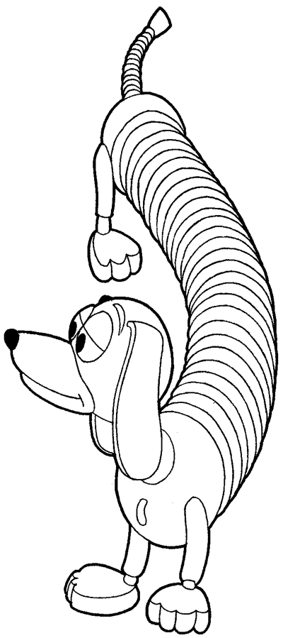 400x899 How To Draw Slinky Dog From Toy Story With Easy Step By Step
