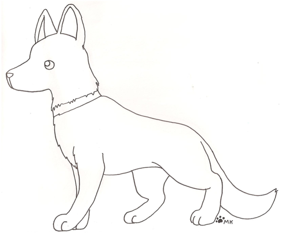 954x805 Pin Drawn Dog Drawn German Shepherd 4. How To Draw A Cute German