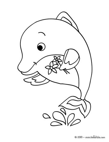 363x470 Dolphin Coloring Pages