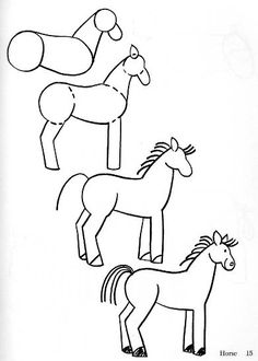 236x330 Use Colored Pencils Draw Horses. Follow The Steps