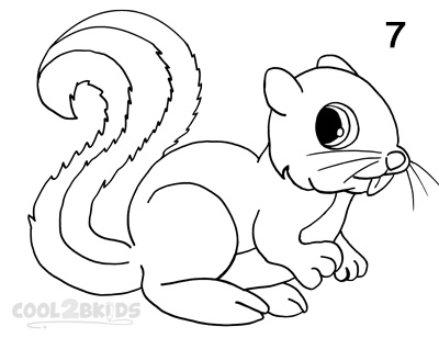 400x308 How To Draw A Squirrel (Step By Step Pictures) Cool2bkids