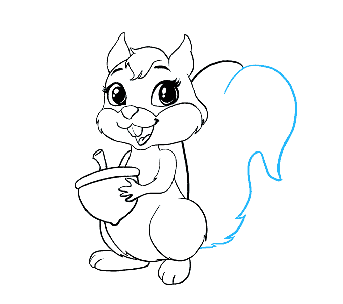 678x600 How To Draw A Cartoon Squirrel In A Few Easy Steps Easy Drawing