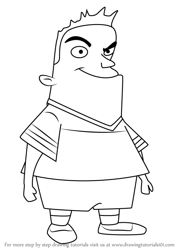 600x846 Learn How To Draw Kyle From Squirrel Boy (Squirrel Boy) Step By