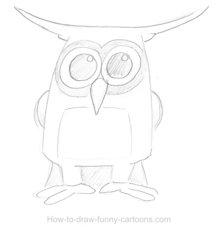450x478 Owl Drawings (Sketching + Vector)