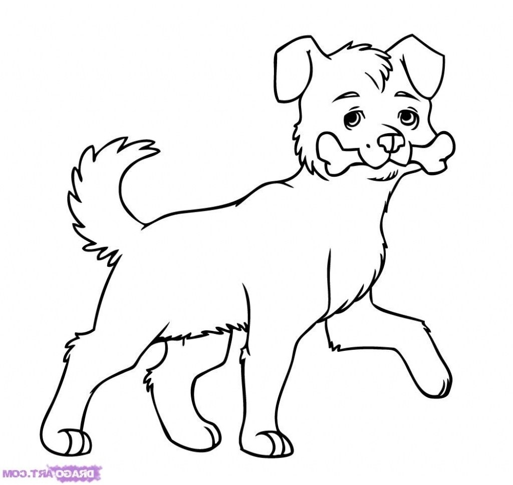 1024x969 How Draw A Dog Easy How