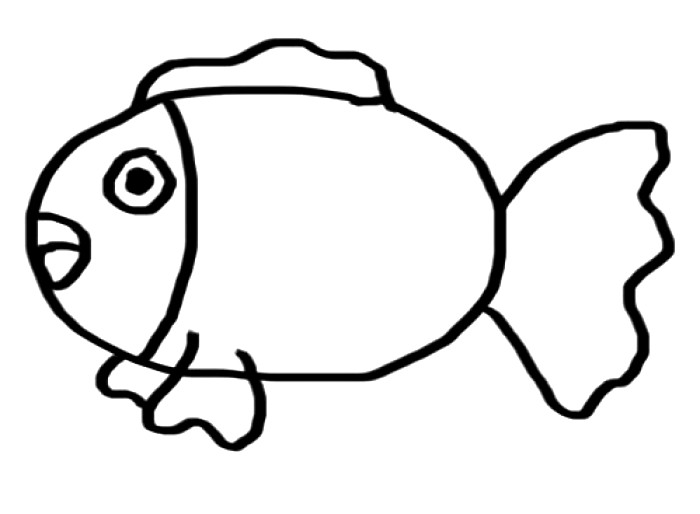 700x514 Fish Drawing Easy