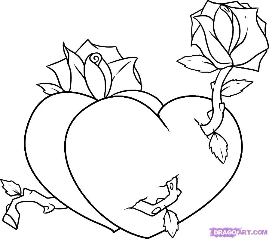 895x798 Hearts And Roses Embroidery Patterns Embroidery