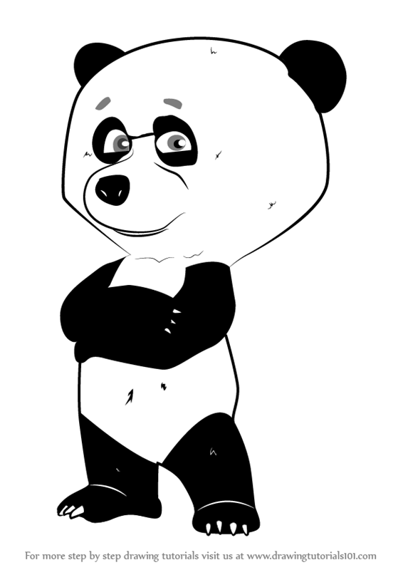 566x800 Learn How To Draw Panda From Masha And Bear (Masha And