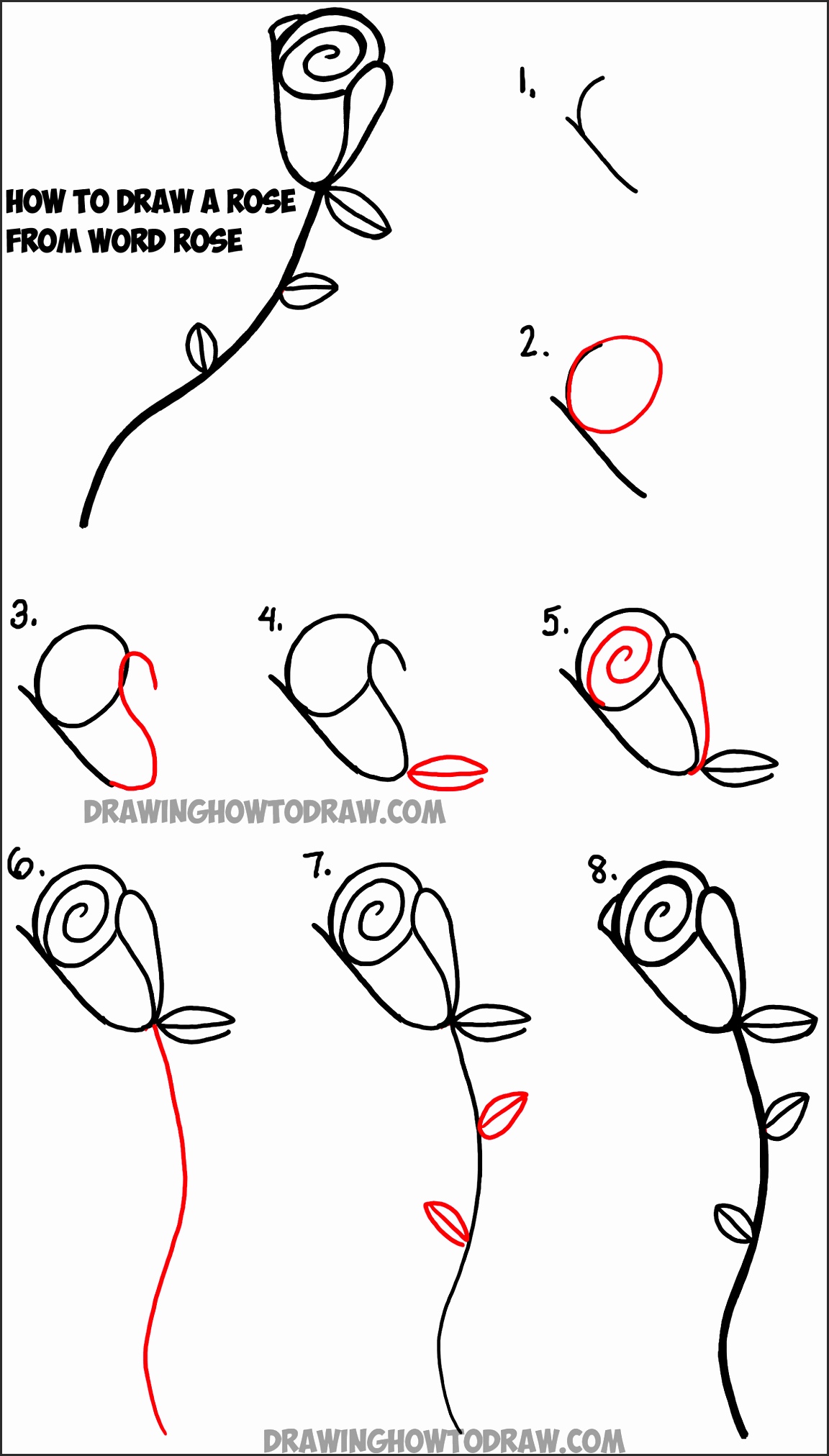 1152x2024 Easy Drawing Of Rose Tnqun Inspirational Easy Drawings Roses Step