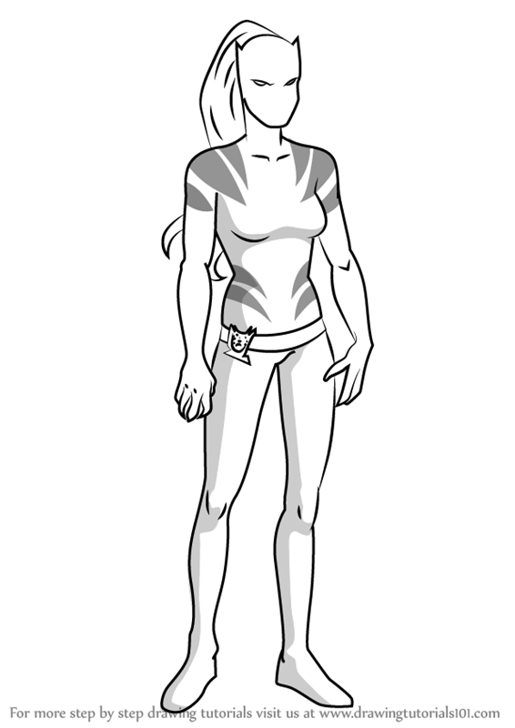 566x800 Learn How To Draw White Tiger From Ultimate Spider Man (Ultimate