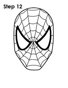 236x305 Gallery Spider Man Face Drawing,