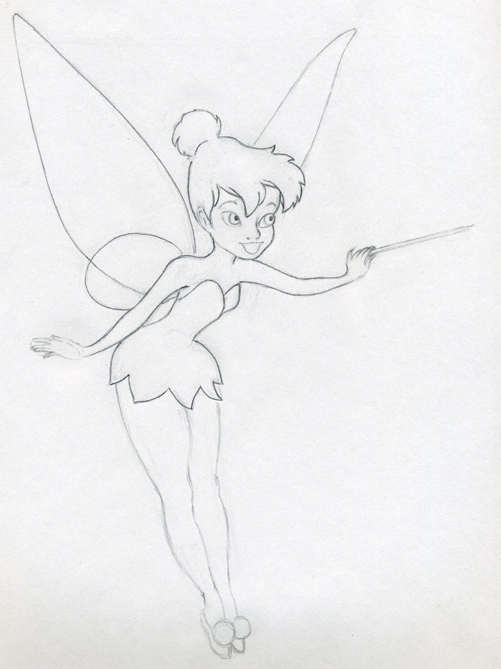 710x947 Draw Tinkerbell Is Very Easy