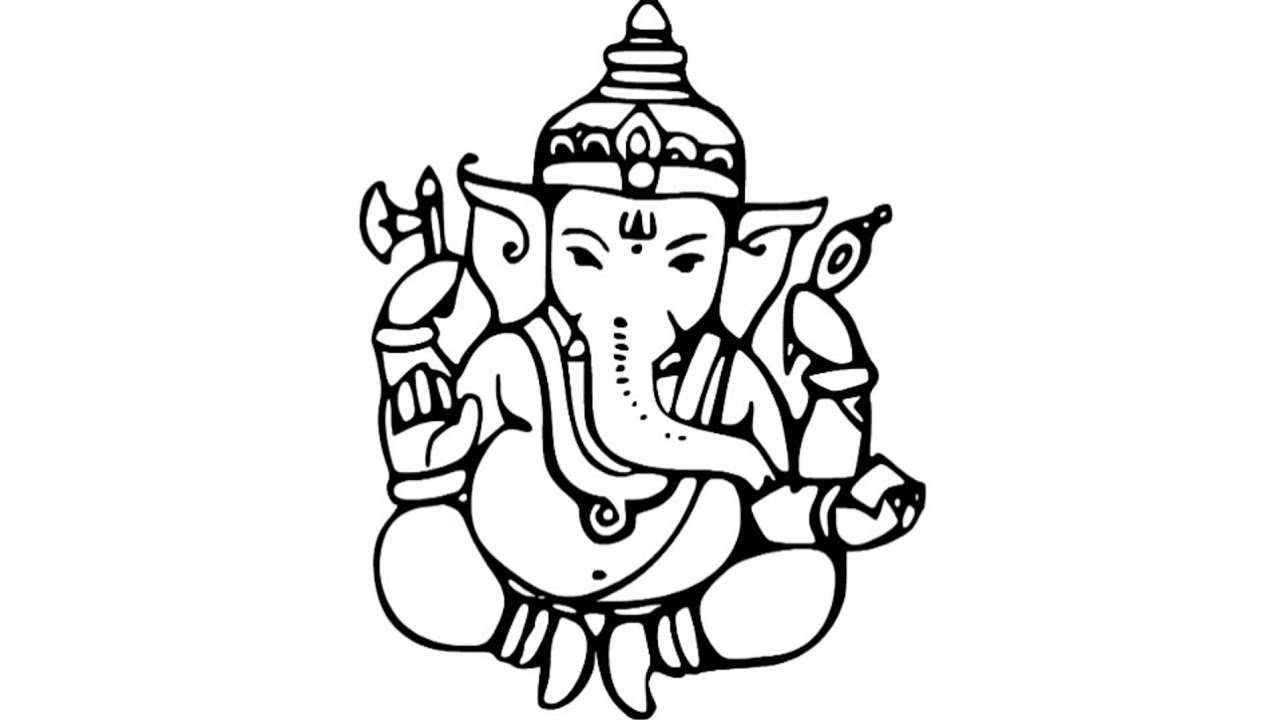 1280x720 How To Draw Bal Ganesha Sketch