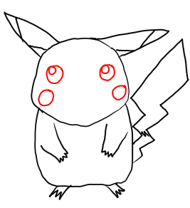 267x292 Step By Step Drawing Lesson How To Draw Pikachu From Pokemon