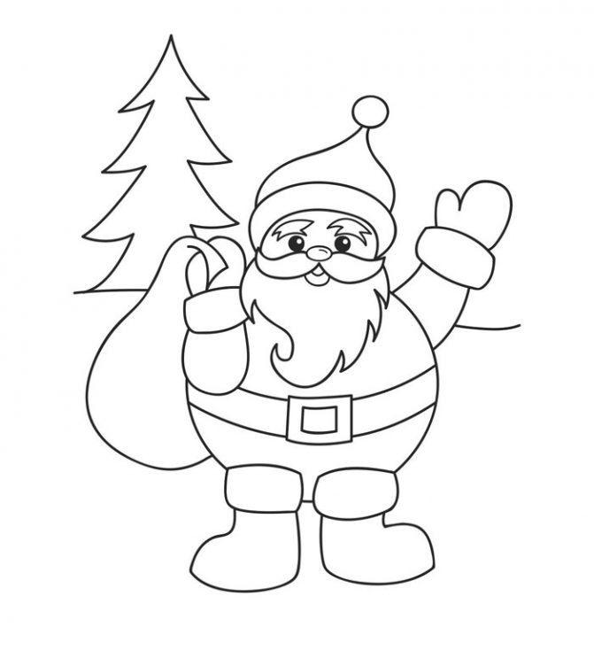 671x743 Coloring Pages How To Draw Easy Santa Hqdefault Coloring Pages