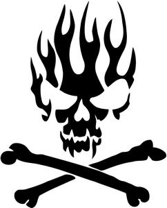 242x300 Skull And Crossbones Easy Drawing