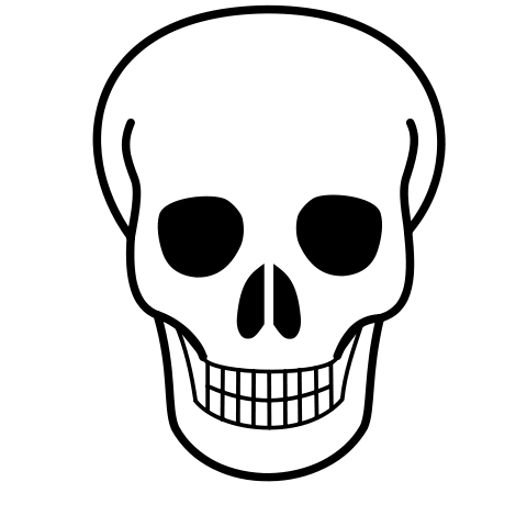 480x480 Simple Skull Drawings Free Download Clip Art Free Clip Art Easy