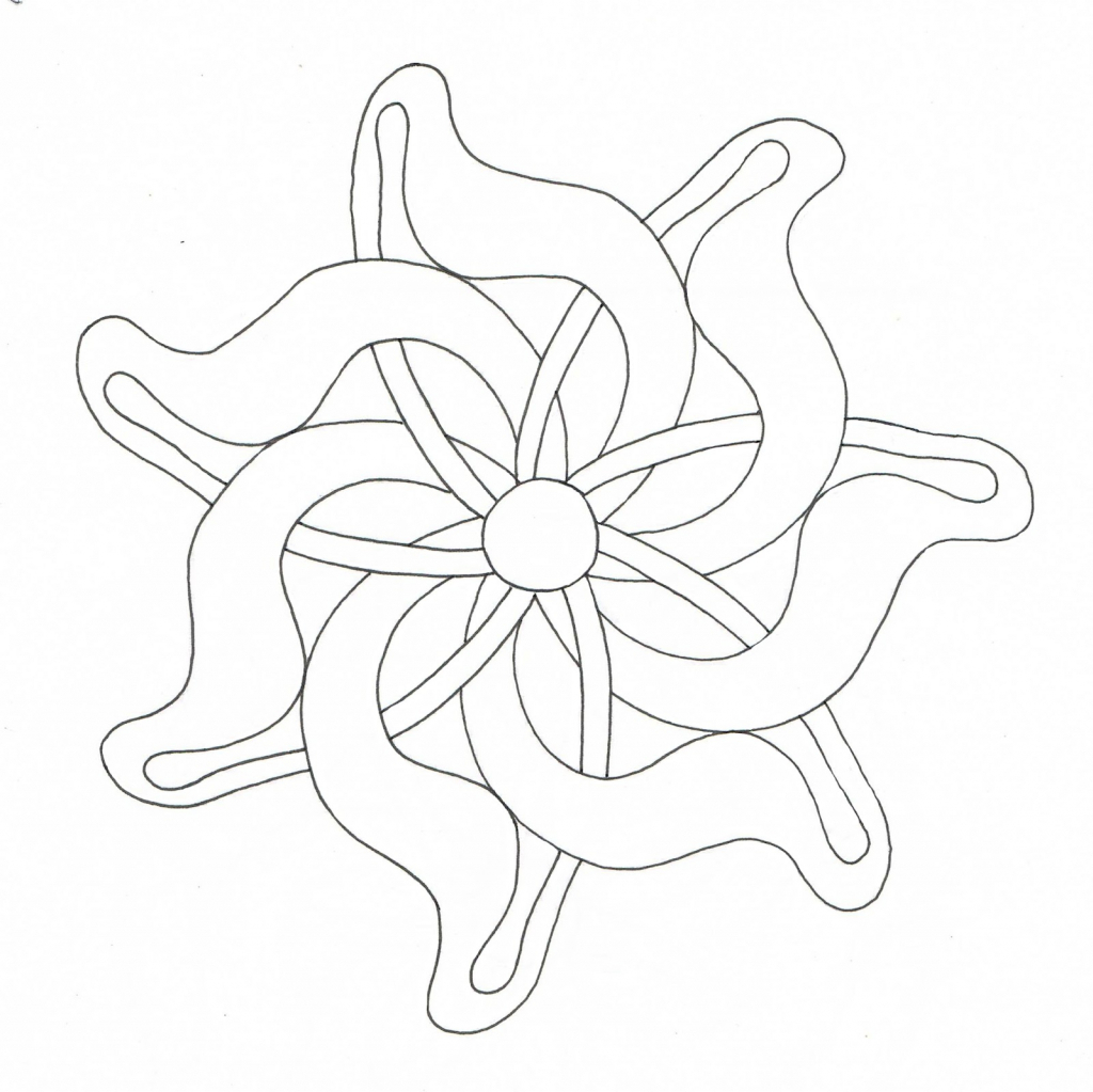 1024x1023 Easy Things To Draw Step By Step Flowers Flower Sketches Stepstep