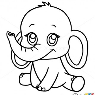 320x320 Tag For Elephant Easy Drawing Learn How To Draw A Baby Elephant