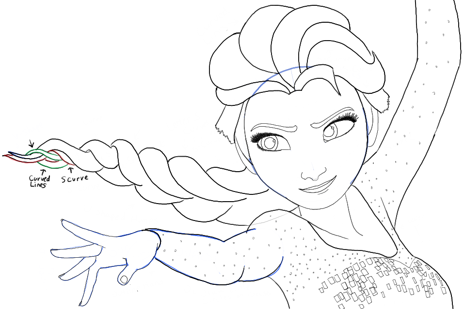 957x639 How To Draw Elsa From Frozen With Easy Step By Step Drawing