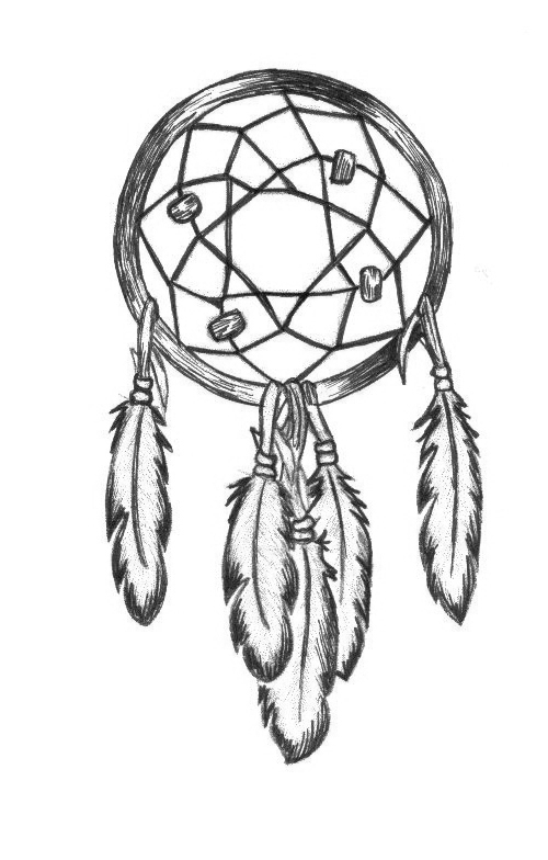 Easy Dreamcatcher Drawing at GetDrawings | Free download