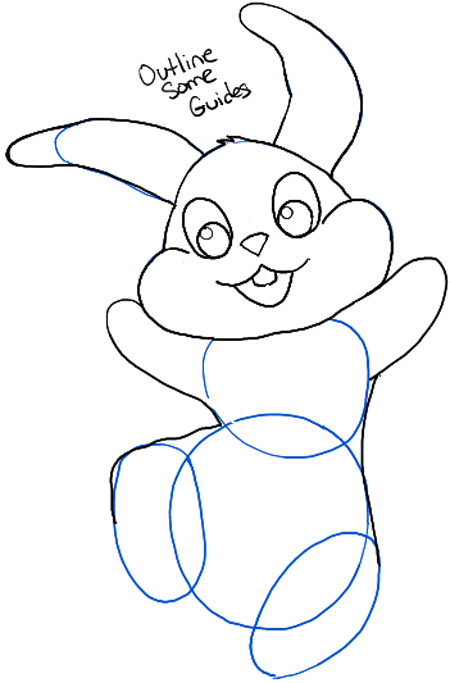 450x683 How To Draw The Easter Bunny Step By Step Drawing Tutorial