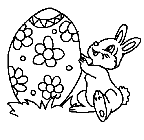 500x484 Unsurpassed Easter Bunny Drawings Colouring Coloring Part 3 Easy