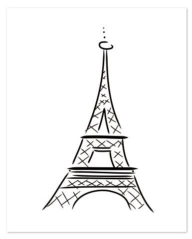Easy Eiffel Tower Drawing