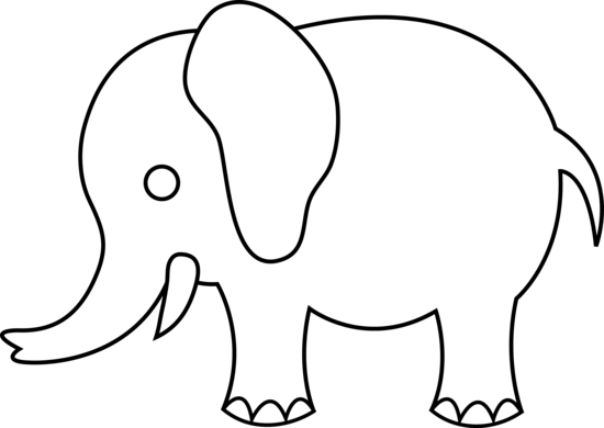 550x390 Photos Line Drawing Of An Elephant,