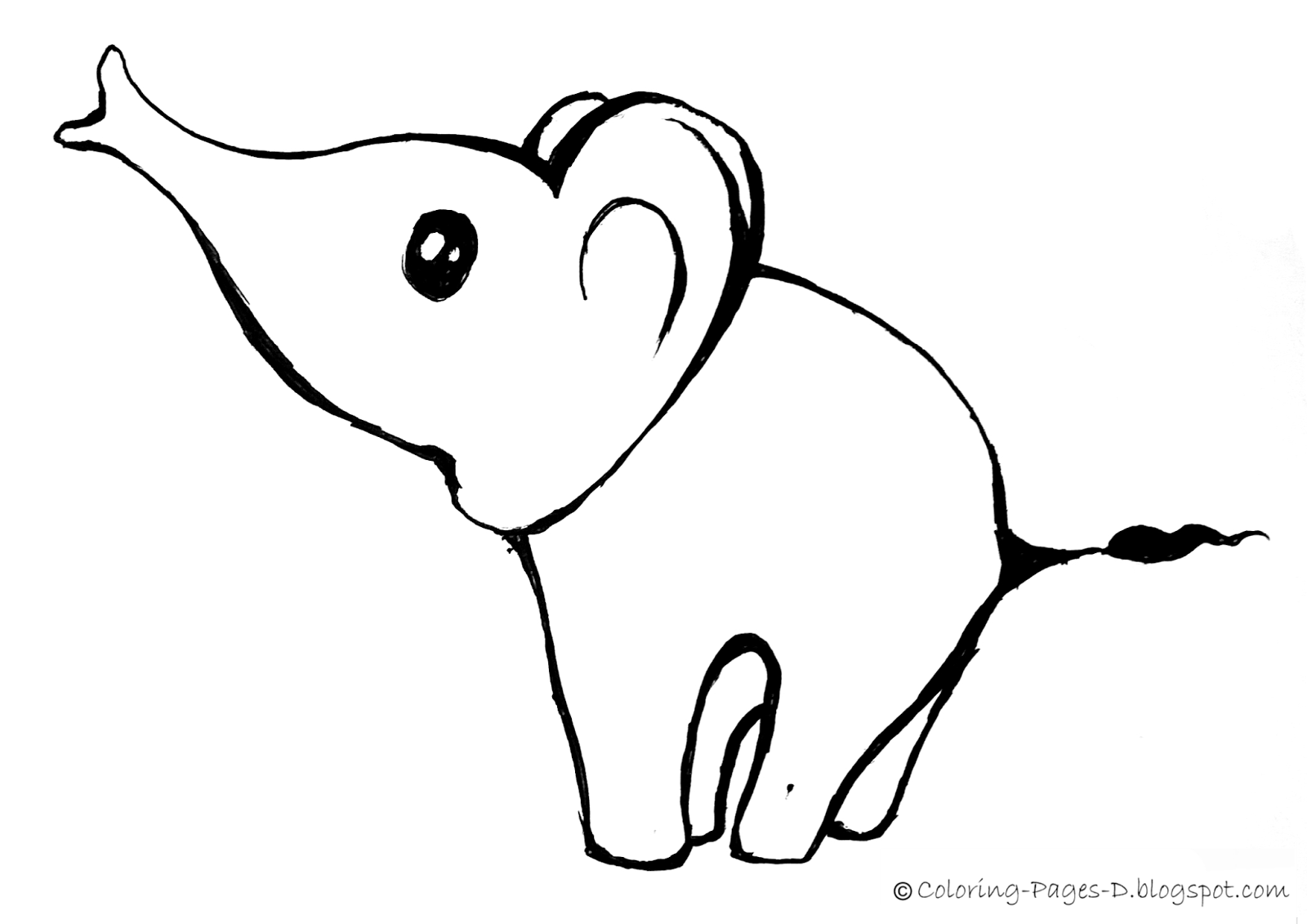 1600x1131 Coloring Pages D Free Elephant Coloring Pages