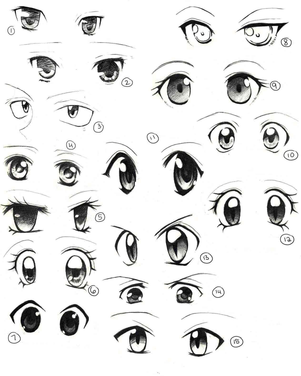 1264x1580 Draw Stepstep Sharpie On Pterest S Easy Anime Eye