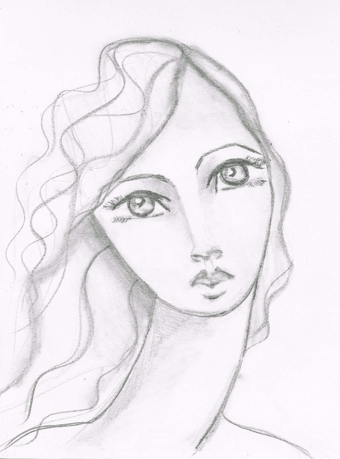 Easy Face Drawing at GetDrawings | Free download