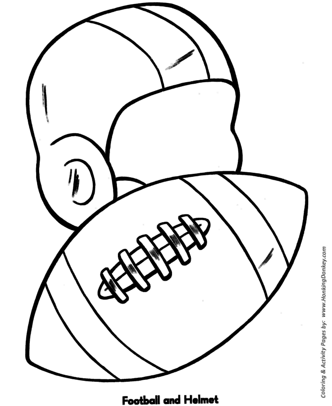 670x820 Easy Coloring Pages Free Printable Football And Helmet Easy
