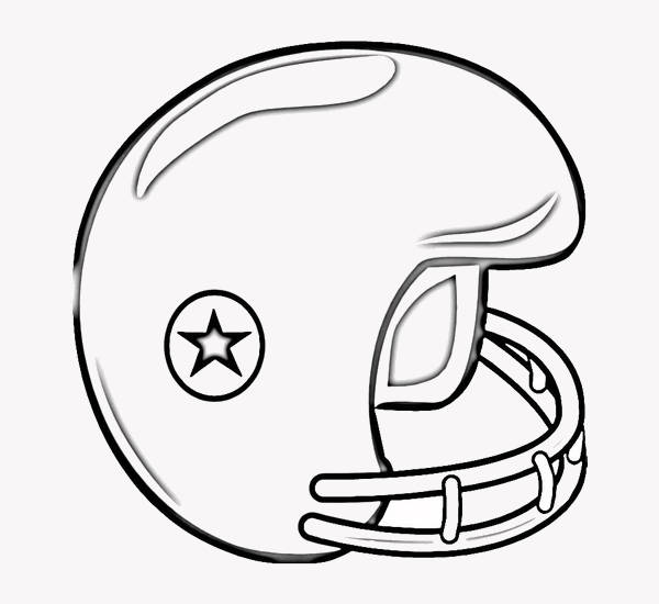 600x550 Football Coloring Pages