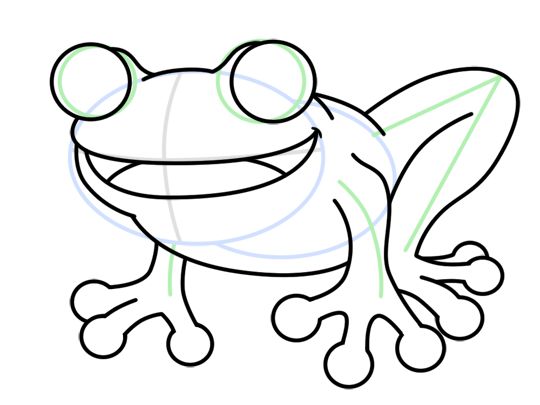 Easy Frog Drawing