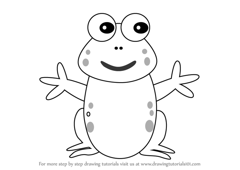 800x567 Learn How To Draw A Frog For Kids (Animals For Kids) Step By Step