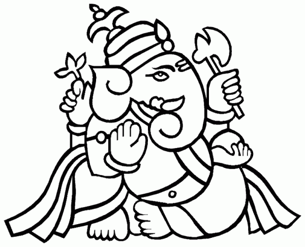 600x487 Laxmi Ganesh Clip Art