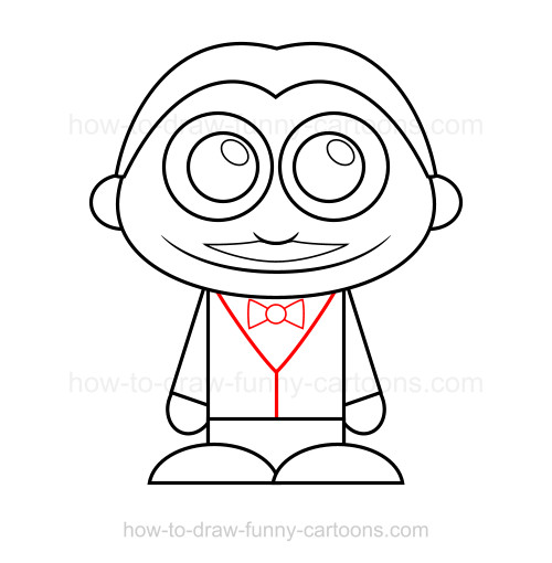 500x510 How To Draw A Waiter