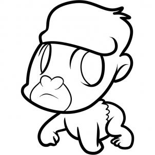 302x302 How To Draw How To Draw A Gorilla For Kids